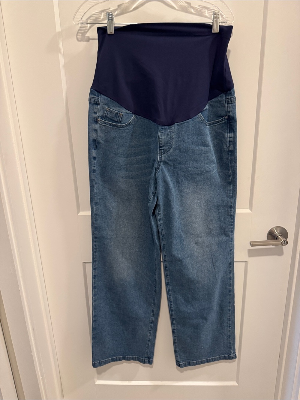 Maternity jeans wide leg size L